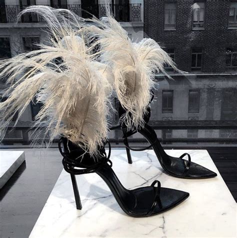 feather heels ysl